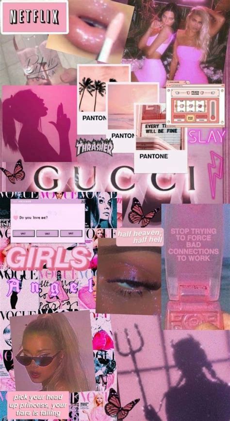 pink aesthetic gucci